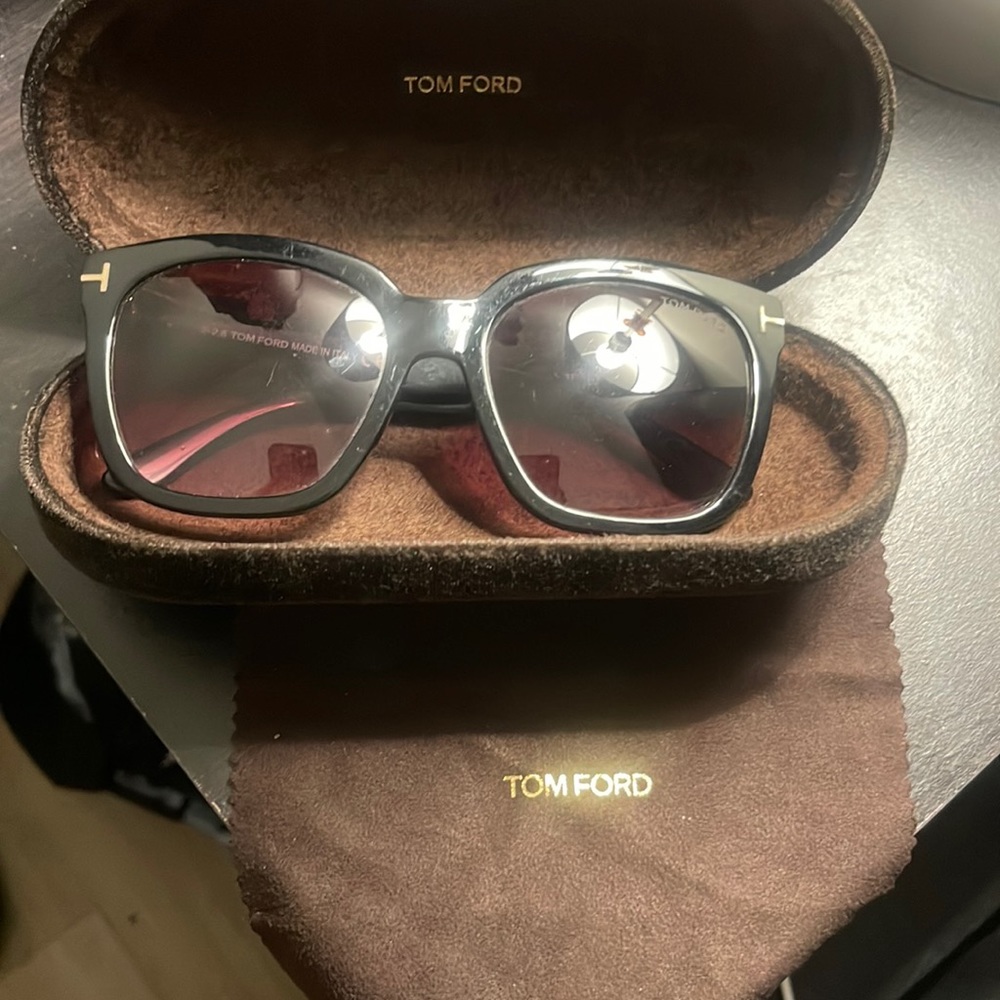 Tom Ford Amarra Black Polarized Sunglasses